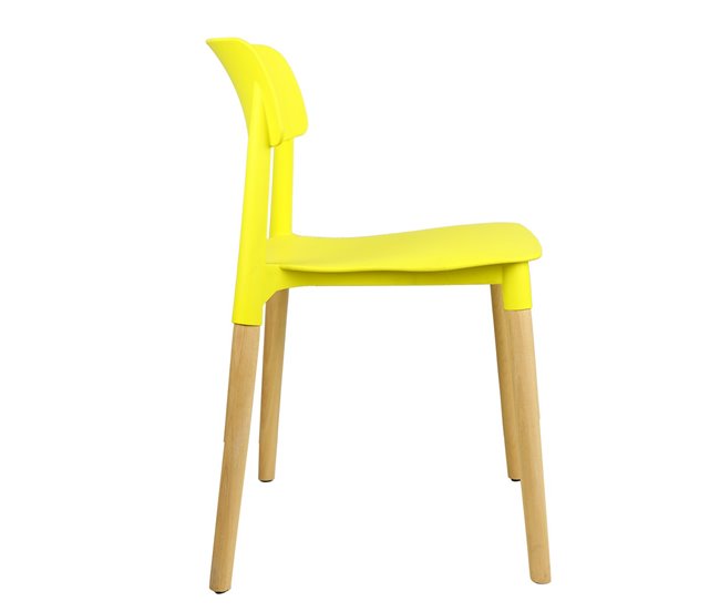 Silla de cocina fija AGATA Amarillo