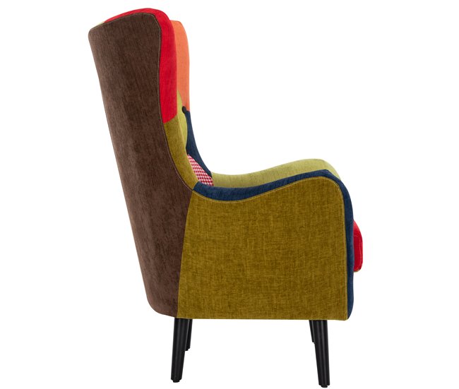 Sillón CIRCO estampado patchwork Multicolor