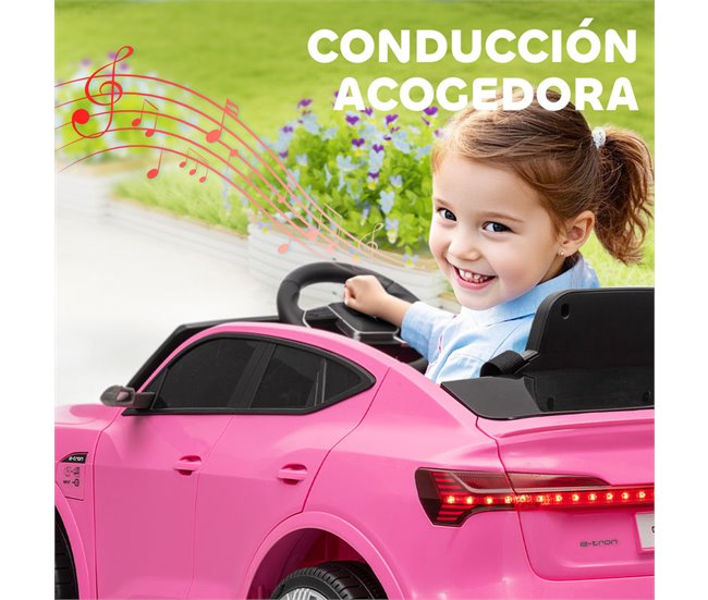 Coche Eléctrico Infantil PP, Metal HOMCOM Rosa