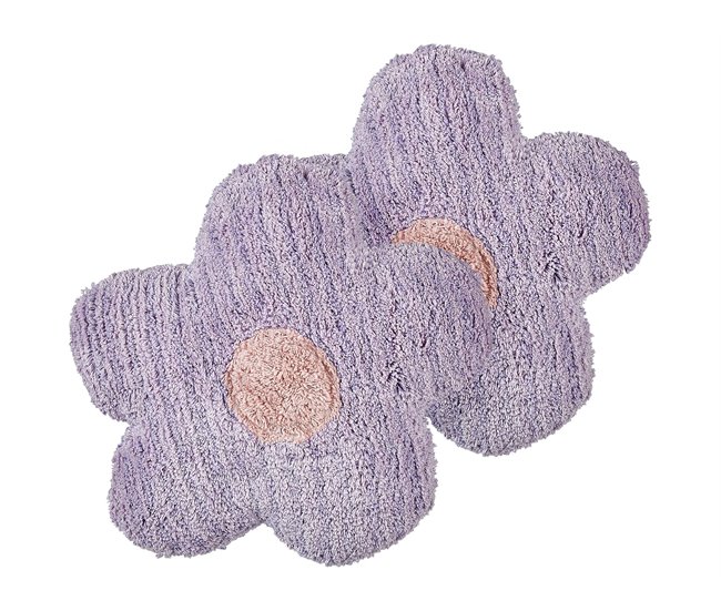 Beliani Cojín decorativo SORREL Violeta