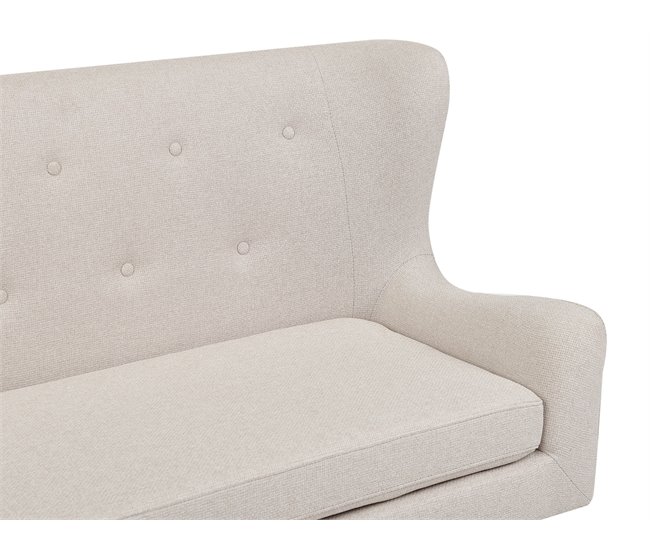 Beliani Sofá de 2 plazas Poliéster SKIBBY Beige