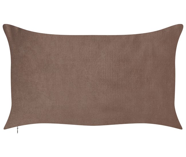 Beliani Cojín decorativo CRODYLINE 35x60 Marron