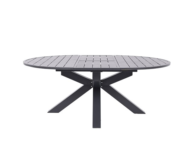 Mesa extensible jardín REMY color gris oscuro Gris Oscuro