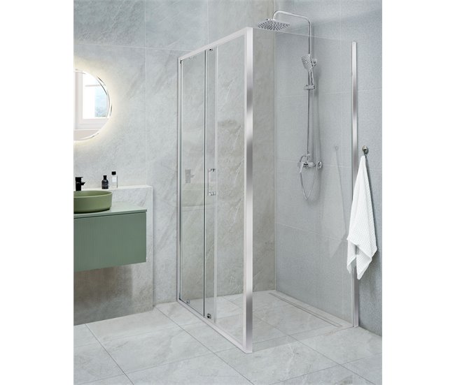 Beliani Cabina de ducha YORO Transparente