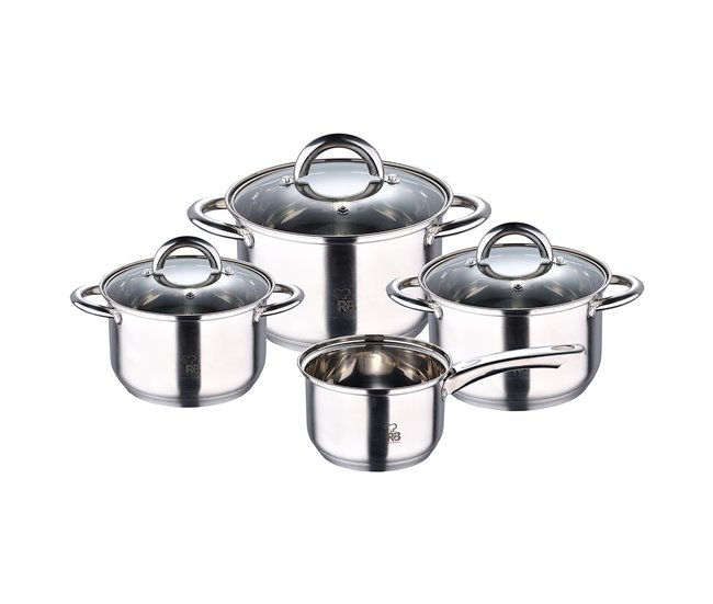 Set de batería de cocina ALEXANDER 7 piezas marca BERGNER  Inox