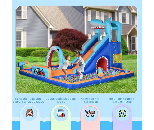 Castillo Hinchable Infantil Tela Oxford Multicolor