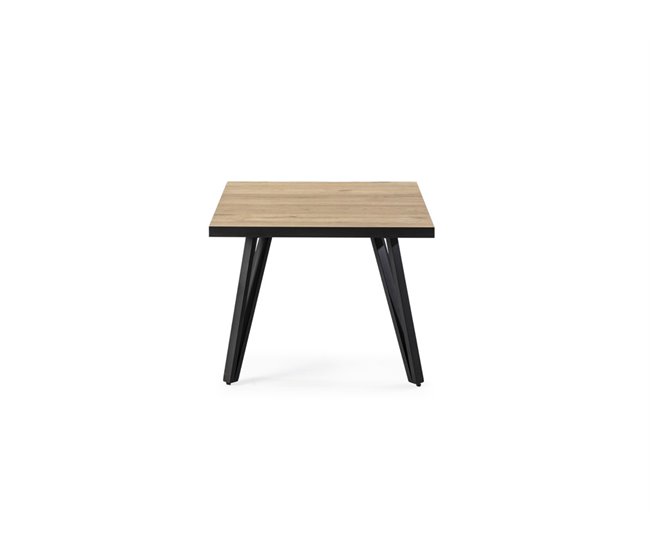 Mesa de centro cuadrada fija SINDI Roble