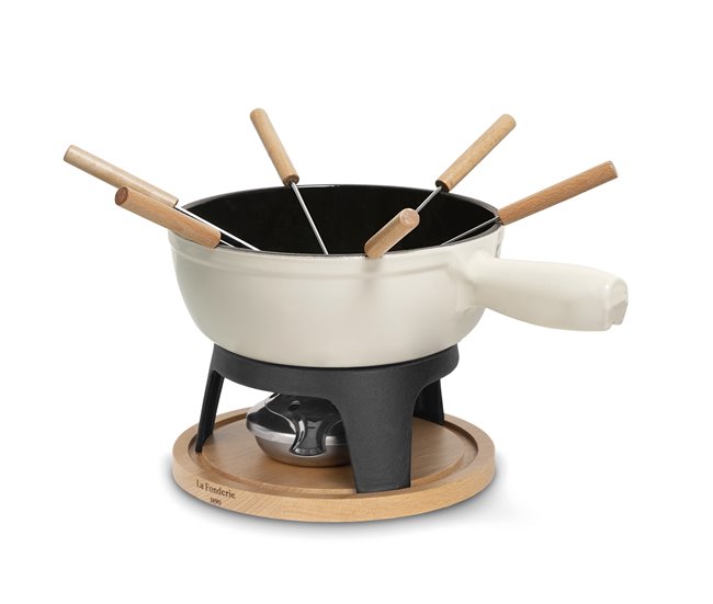 Fondue de Hierro Fundido Mont Blanc La Fonderie 1890 Blanco/ Gris