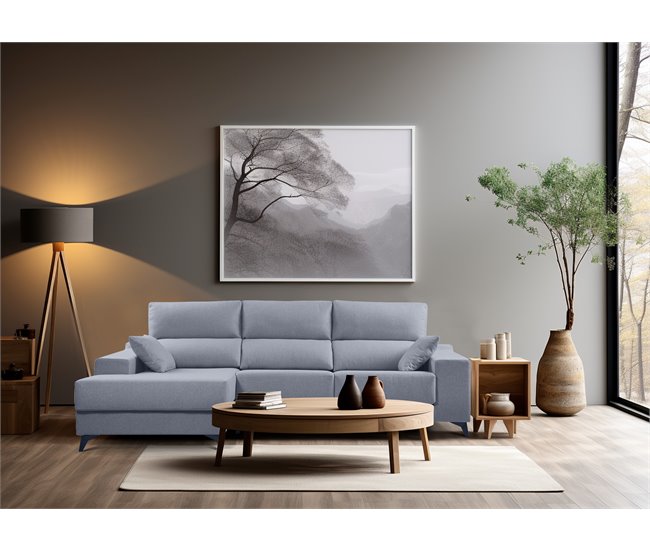 Chaise longue NOELIA 3 plazas Azul Claro