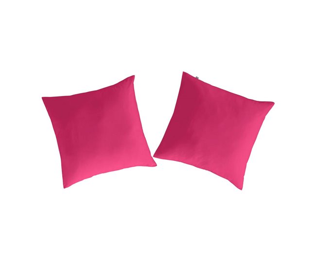 2 fundas de almohada CASUAL Fucsia