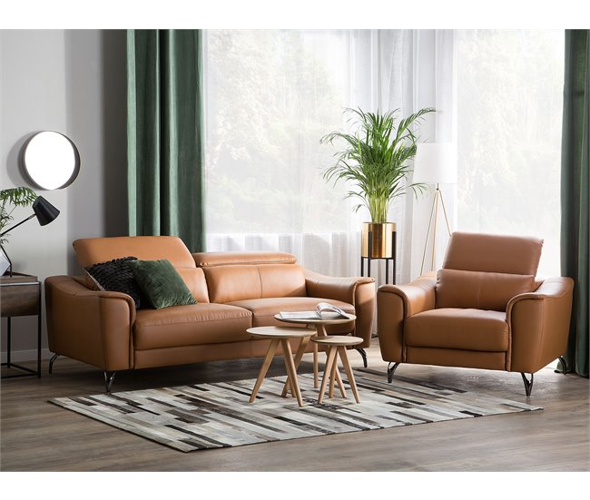 Beliani Conjunto de sofás NARWIK Dorado
