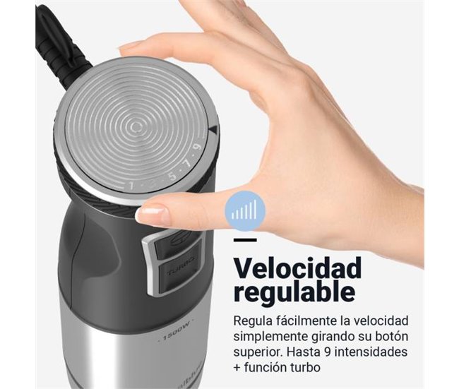 Batidora de Mano  1500W | UNIVERSALBLUE Negro/ Inox