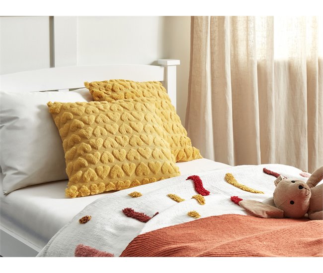 Beliani Cojín decorativo ASTRANTIA 45x45 Amarillo