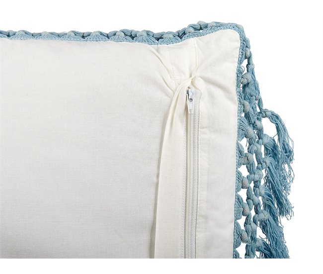 Beliani Cojín decorativo PALLIDA Blanco