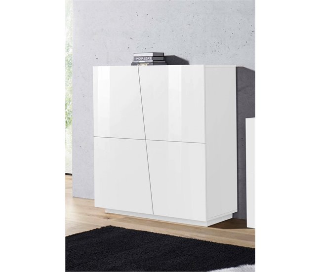 Cómoda efecto madera 120 Blanco