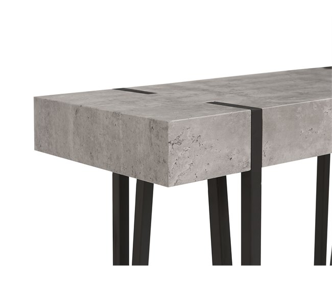 Beliani Mesa auxiliar ADENA 100 Gris Claro