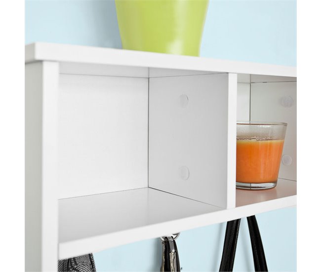 Estantes de pared con 3 compartimentos FRG48-W SoBuy Blanco