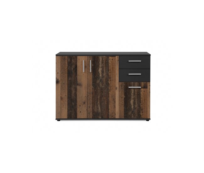 Aparador 3 puertas 2 cajones vintage BETTY Madera