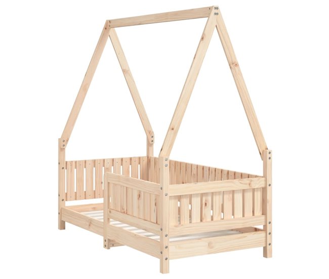 Estructura De Cama Infantil 145x76 Blanco