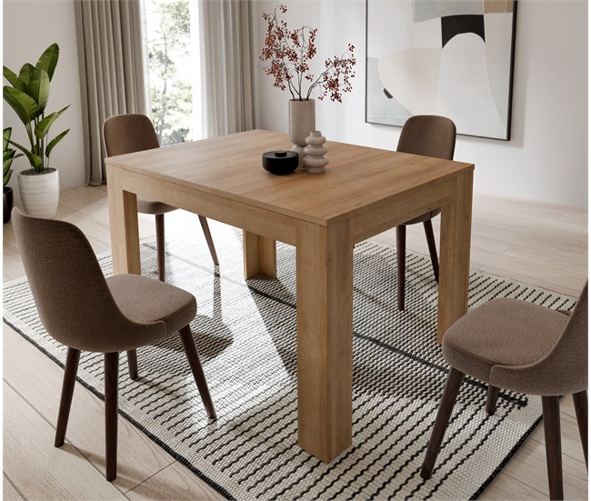 Mesa de comedor extensible roble MONTREAL Roble