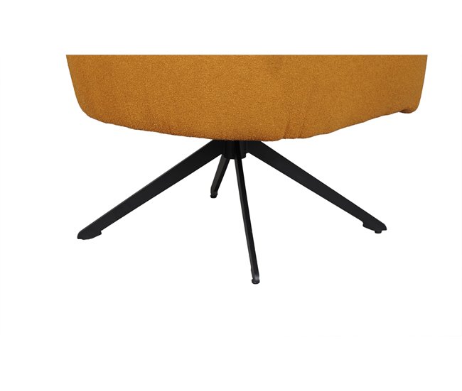 Sillón rotativo decorativo JERRY mostaza Mostaza