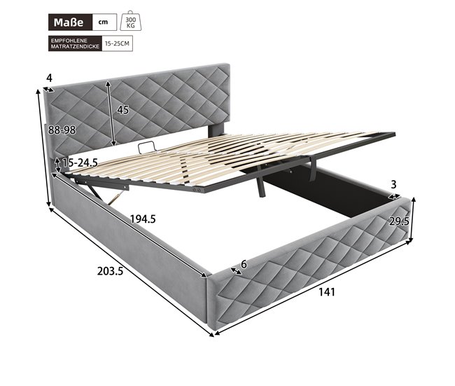 Canapés abatibles Gris
