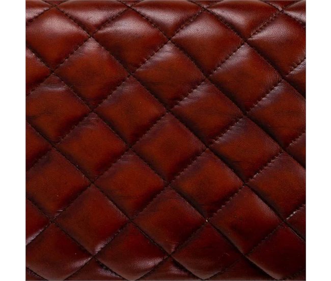 Banqueta de piel Rojo