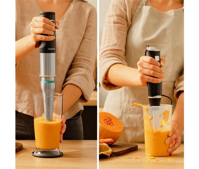 Cecotec Batidora de mano Batidora de mano Katana 15 Jar G Inox