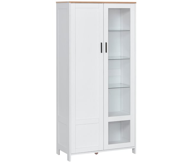 Alacena de Cocina Melamina de Madera HOMCOM, hogar - cocina Blanco