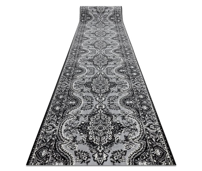 Alfombra de pasillo BCF MORAD Wiosna 120x860 Gris
