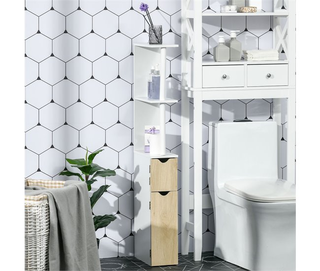 Armario de Baño kleankin 834-456BK 15 Marron