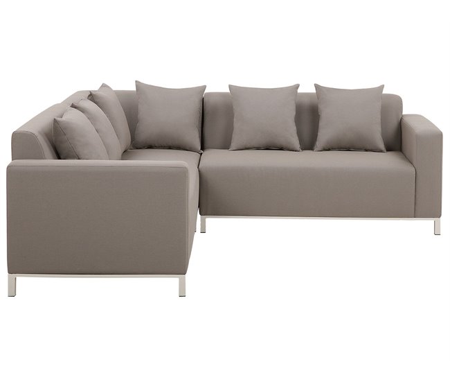 Beliani Conjunto de jardín BELIZE Gris Oscuro