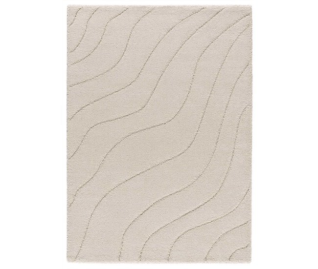 Alfombra de estilo escandinavo MOLIER - ATTICGO 80x150 Blanco
