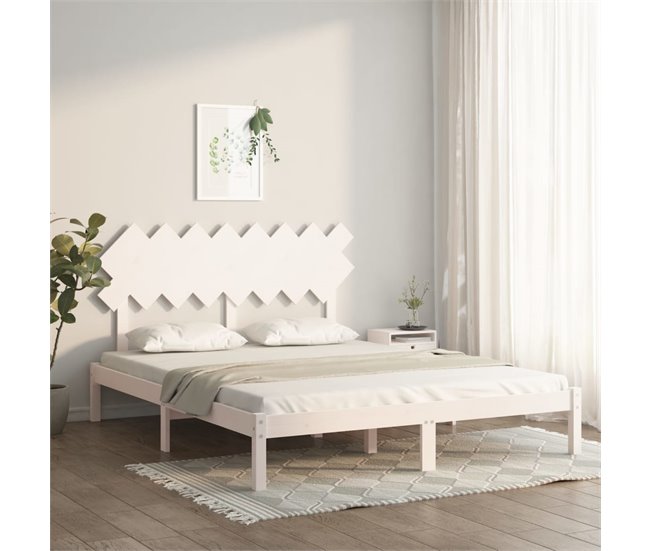 Estructura de cama 160x200 Blanco