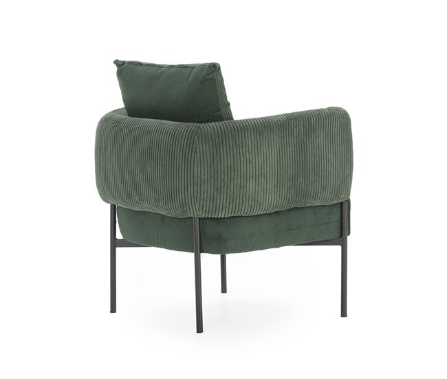 Sillón ARUNI tapizado en tela Verde