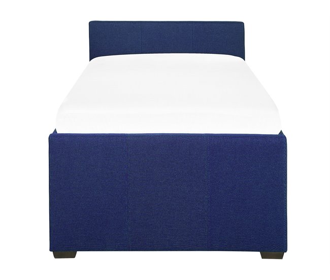 Beliani Cama nido Poliéster MARMANDE 96x214 Azul Marino