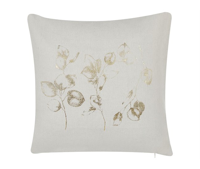 Beliani Cojín decorativo GOMPHRENA Beige