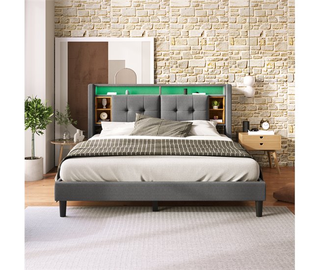 Camas de matrimonio 169x223 Gris