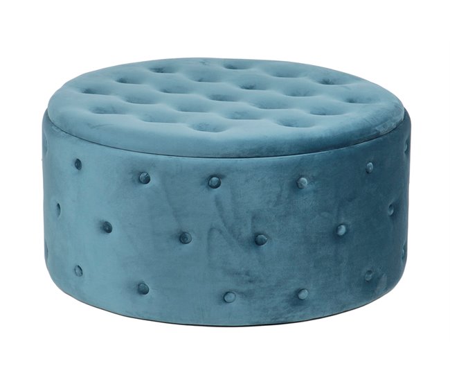 Puff Metal Adda Home Azul