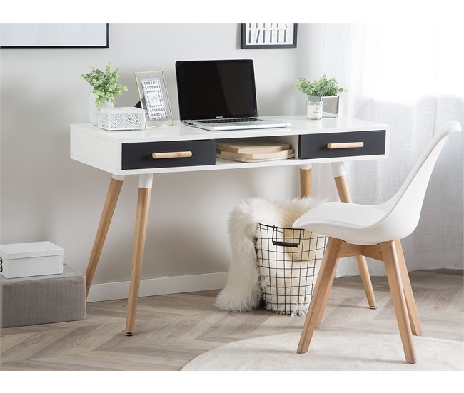 Beliani Escritorio FRISCO 120x45 Gris Oscuro