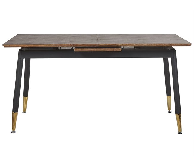 Beliani Conjunto de 2 mesas auxiliares CAMROSE 90x160 Marron