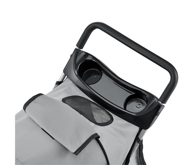 Carrito para mascotas impermeable acero / poliéster Gris