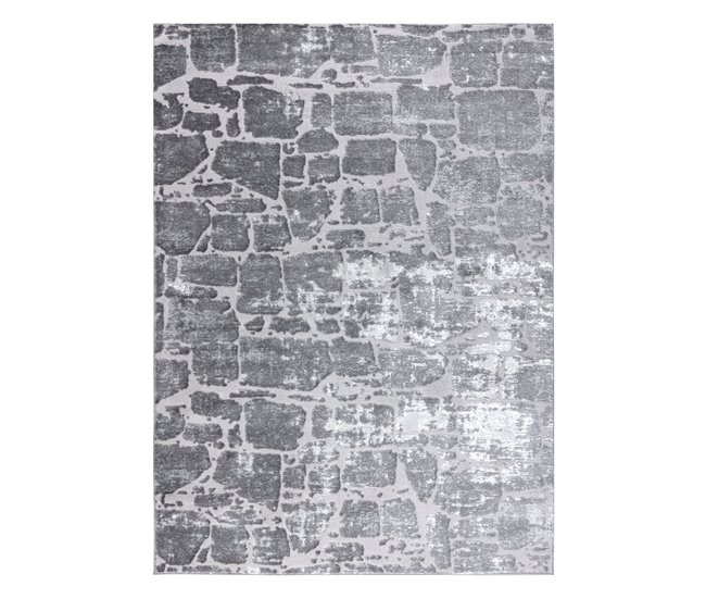 Alfombra MEFE moderna 6184 Pavimentación ladrillo Structural 240x330 Gris