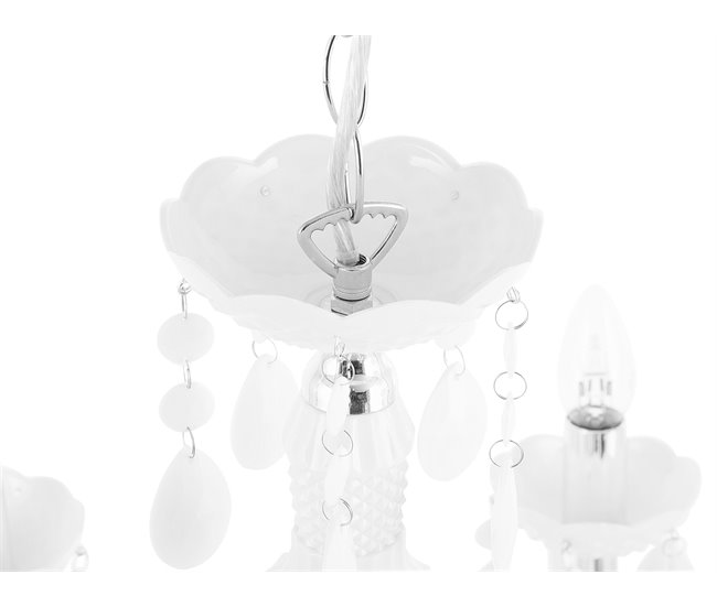 Beliani Lámpara colgante KALANG Blanco