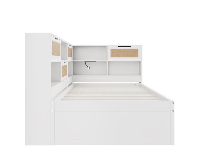 Camas individuales 116x225 Blanco