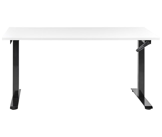 Beliani Escritorio ajustable DESTIN III 160x72 Blanco