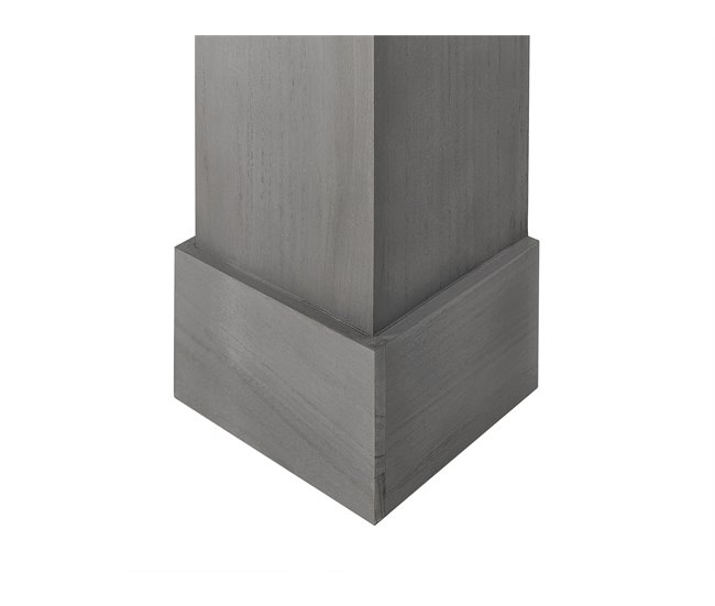 Beliani Repisa de la chimenea MANDRE Gris