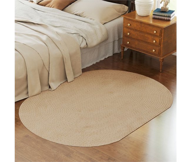 Alfombra de Salón Polipropileno HOMCOM, hogar - decoración Crudo