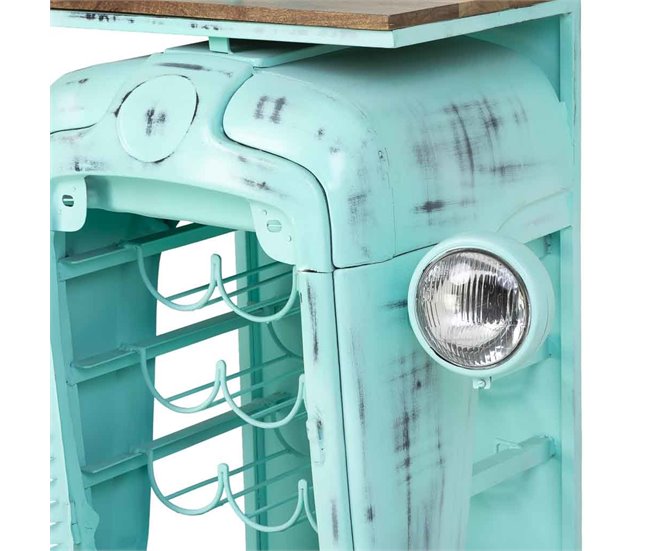 Estanteria botellero Azul