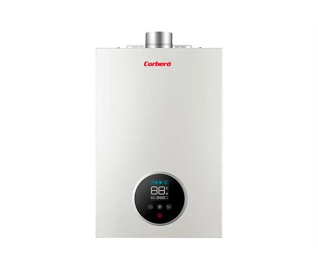 Calentador de agua 14 litros CORBERÓ CCVEST 14 NOX GN Blanco